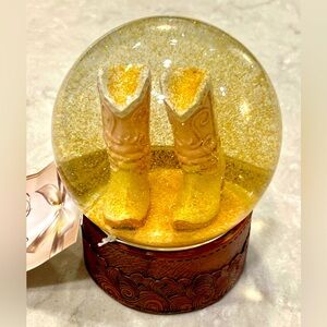 NEW Cowgirl boots snow globe, pink boots, glittered snowfall, Mother’s Day Gift!